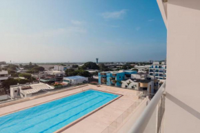Brand New Beach Front Studio In Cartagena With Pool View